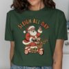 Retro Sleigh All Day Santa T-Shirt
