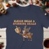 Sleigh Bells Spinning Skills with Deer Hanukkah T-Shirt