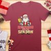 Spinning Into The Season Santa Holiday Celebration T-Shirt