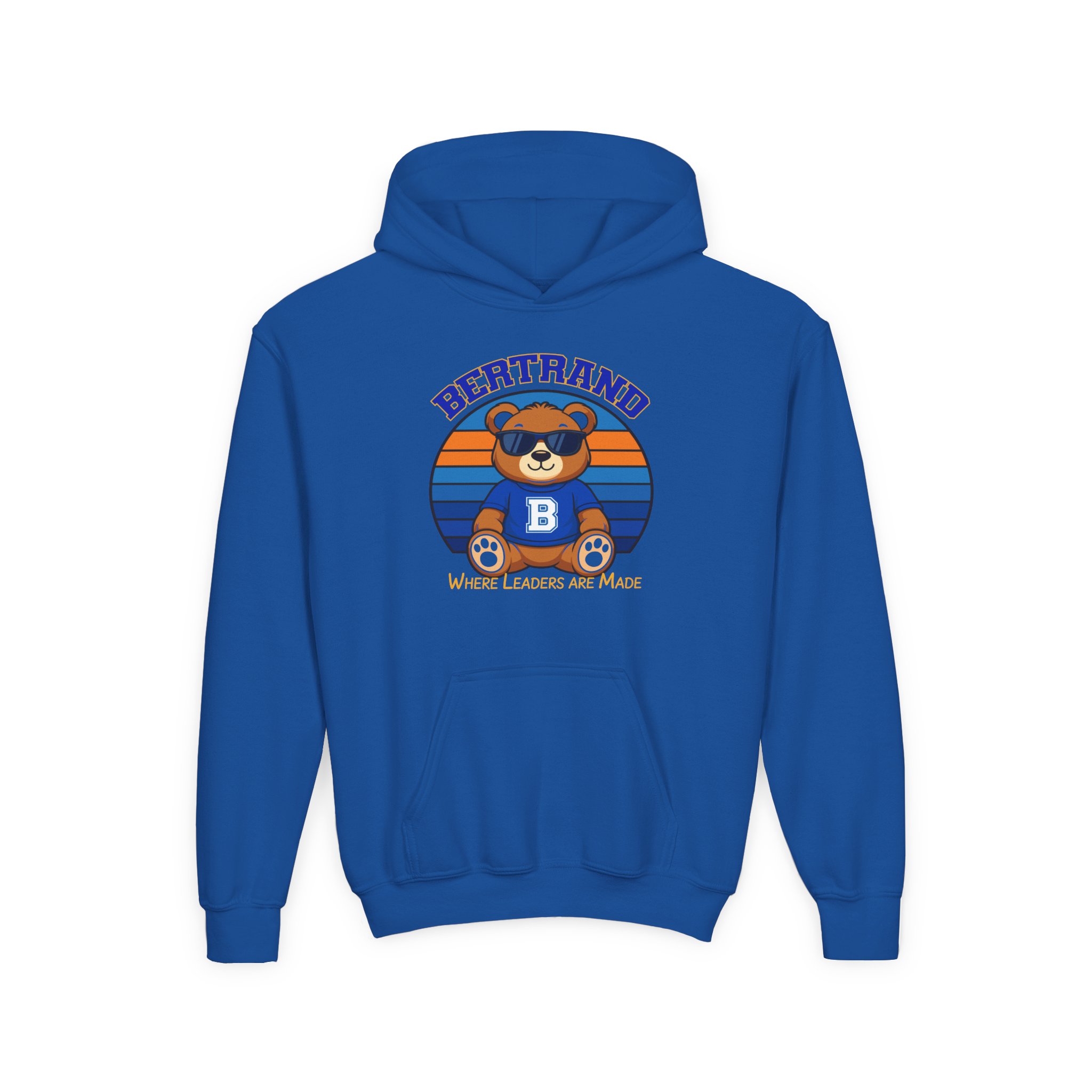2313361981434720126_2048-1.jpeg Youth Hoodie — 'Bertrand' Sun Shades Bear Mascot