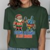 Chrismukkah Santa & Dreidel Graphic T-Shirt