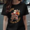 Scootin Through The Holidays Santa Christmas Ride T-Shirt