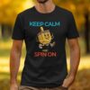 Keep Calm and Spin On Hanukkah Dreidel T-Shirt