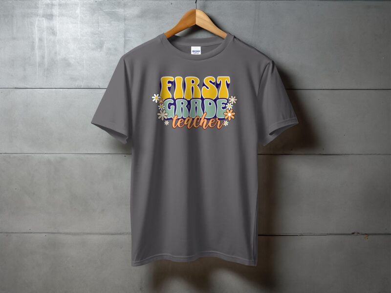 Retro First Grade Teacher T-Shirt