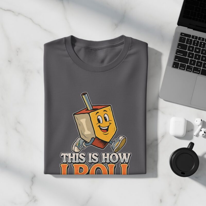 This Is How I Roll Funny Hanukkah Dreidel T-Shirt