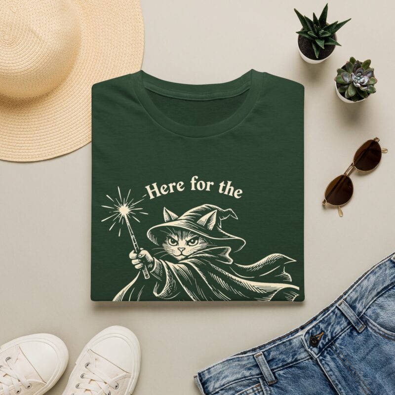 Here for the magical mayhem cat Halloween T-shirt