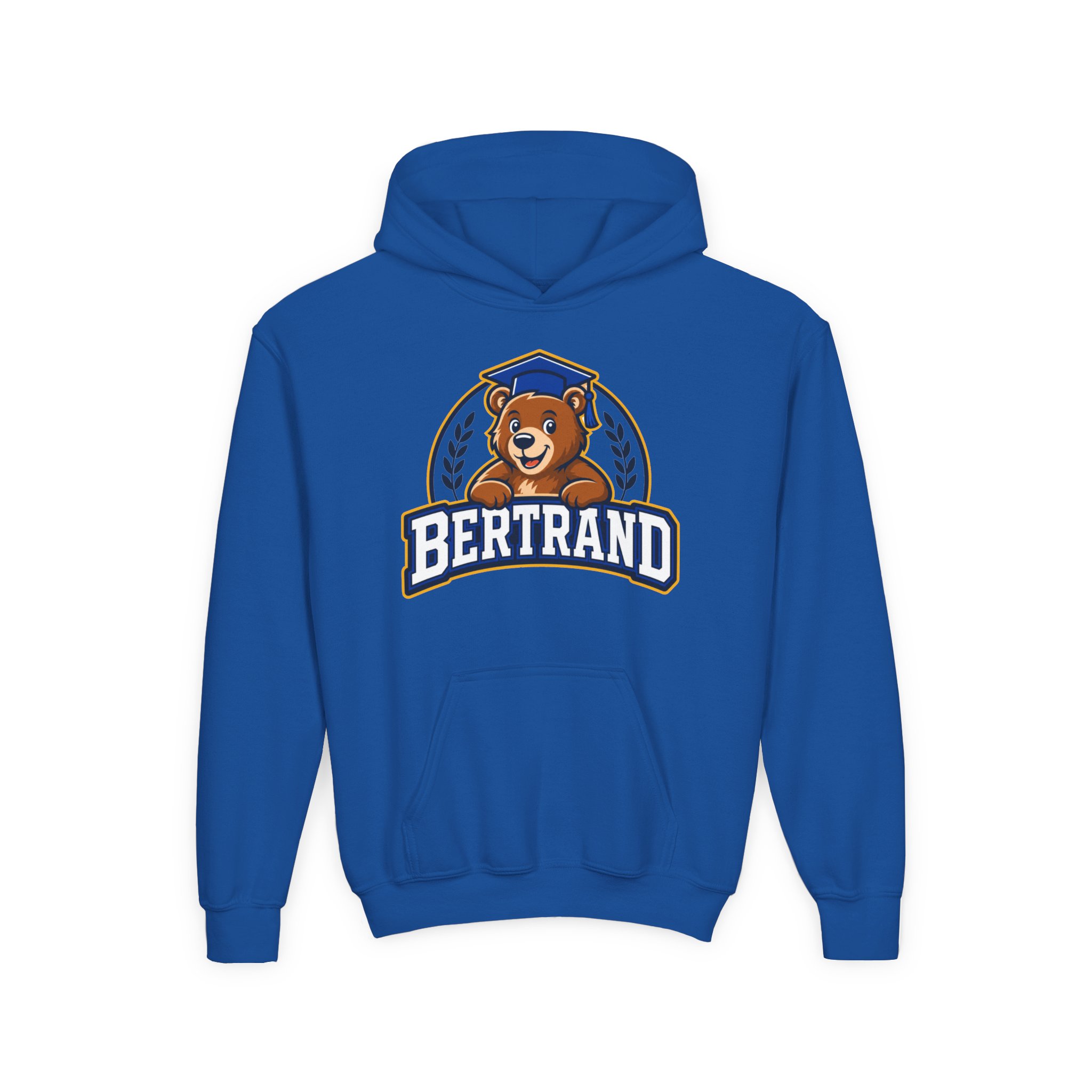 3460915198360864689_2048.jpeg Youth Hoodie — 'Bertrand'Bear Mascot