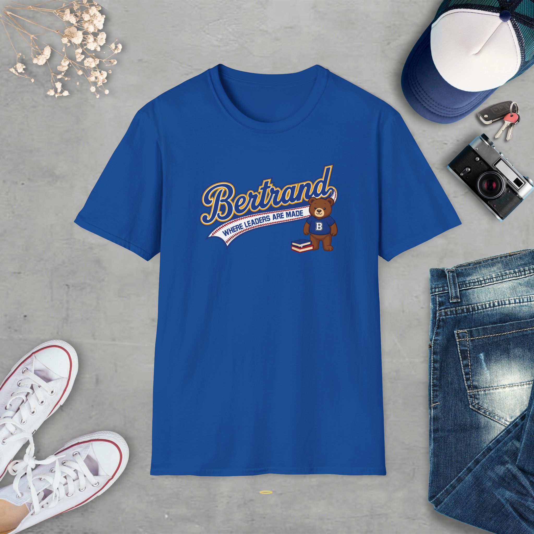 3504056773905409673_2048_custom.jpeg ADULT -Bertrand Bear Single Color T‑Shirt- ADULT