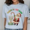 Passing The Light Along Christmas Hanukkah Santa T-Shirt