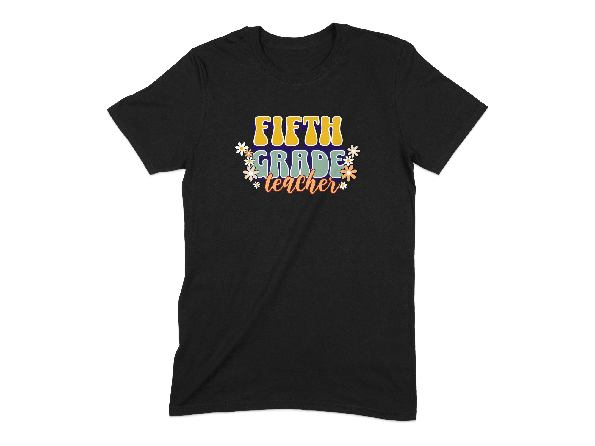 3e7360d0-108c-4c8a-9da9-fb2d6bb5ed87 Retro Fifth Grade Teacher T-Shirt