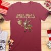 Sleigh Bells Spinning Skills with Deer Hanukkah T-Shirt