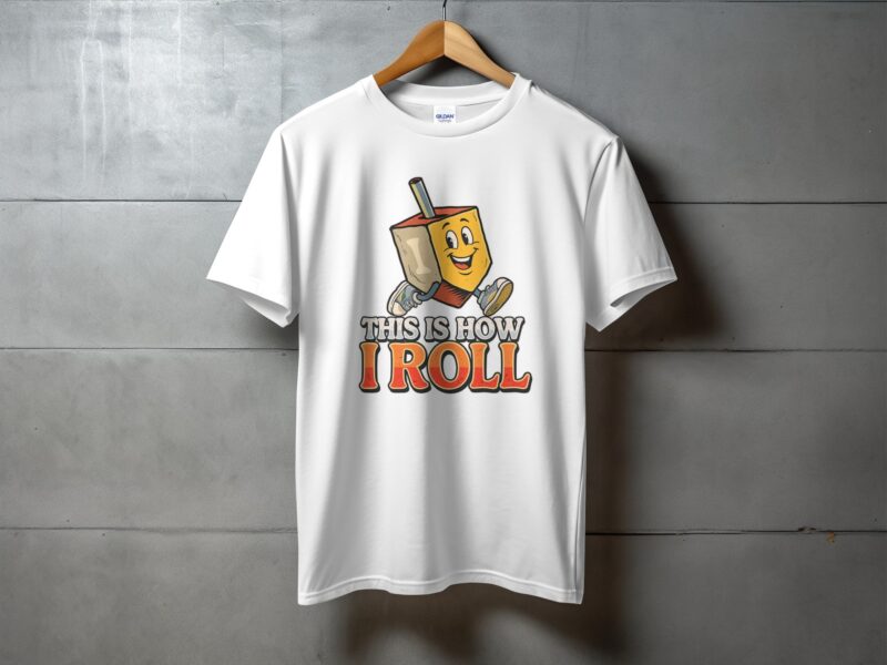 This Is How I Roll Dreidel Hanukkah Jewish Holiday T-Shirt