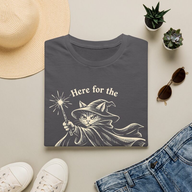 Here for the magical mayhem cat Halloween T-shirt