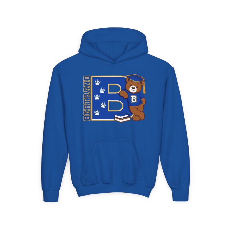 Youth Hoodie — 'Bertrand' Bear Mascot