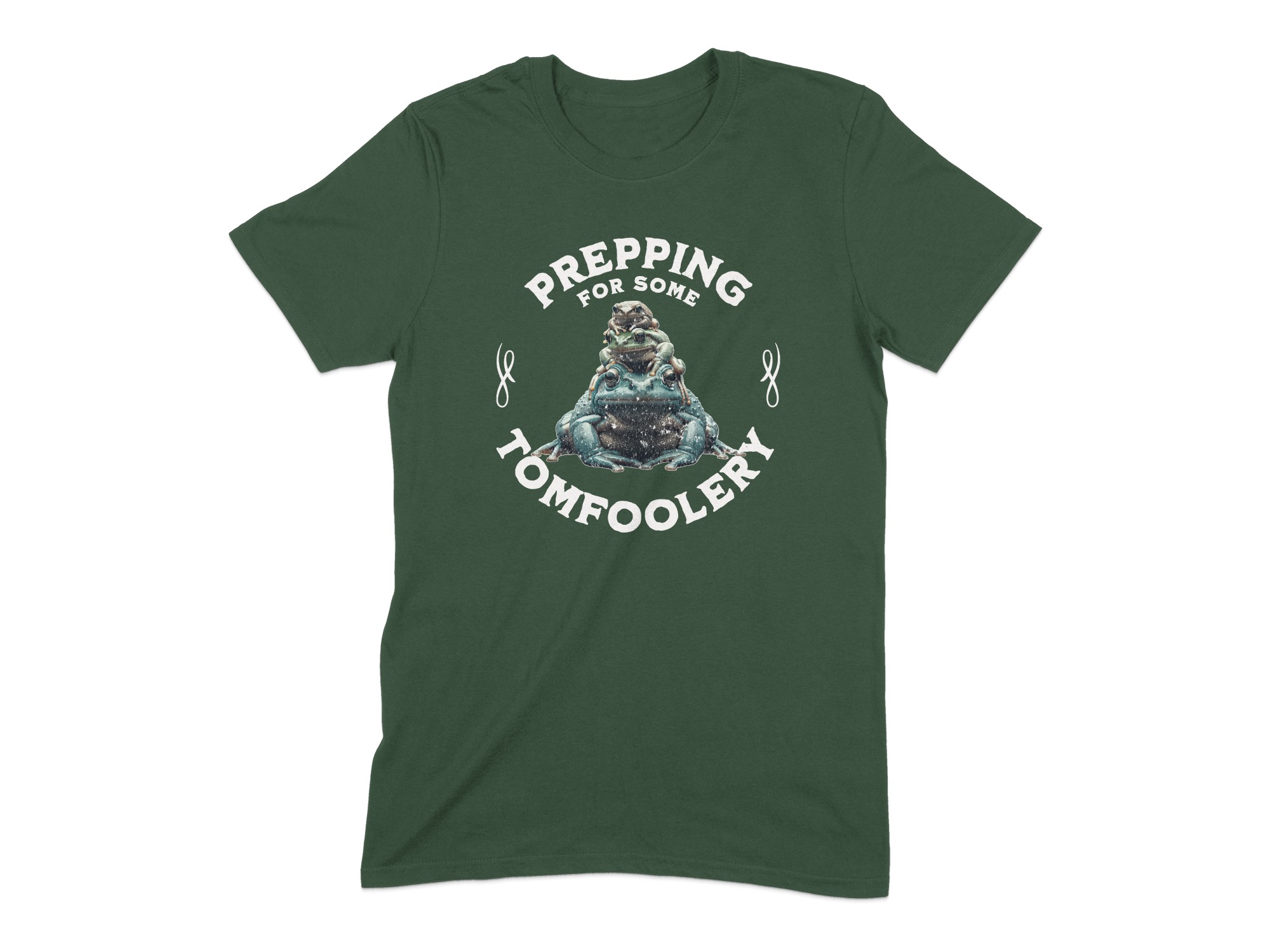 54ac6c45-5d90-41a0-bd01-a862da7d3295 Prepping For Tomfoolery Frog T-Shirt