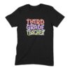 Retro Third Grade Teacher T-Shirt | Groovy Graphic Tee