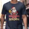 Spinning Into The Season Santa Holiday Celebration T-Shirt