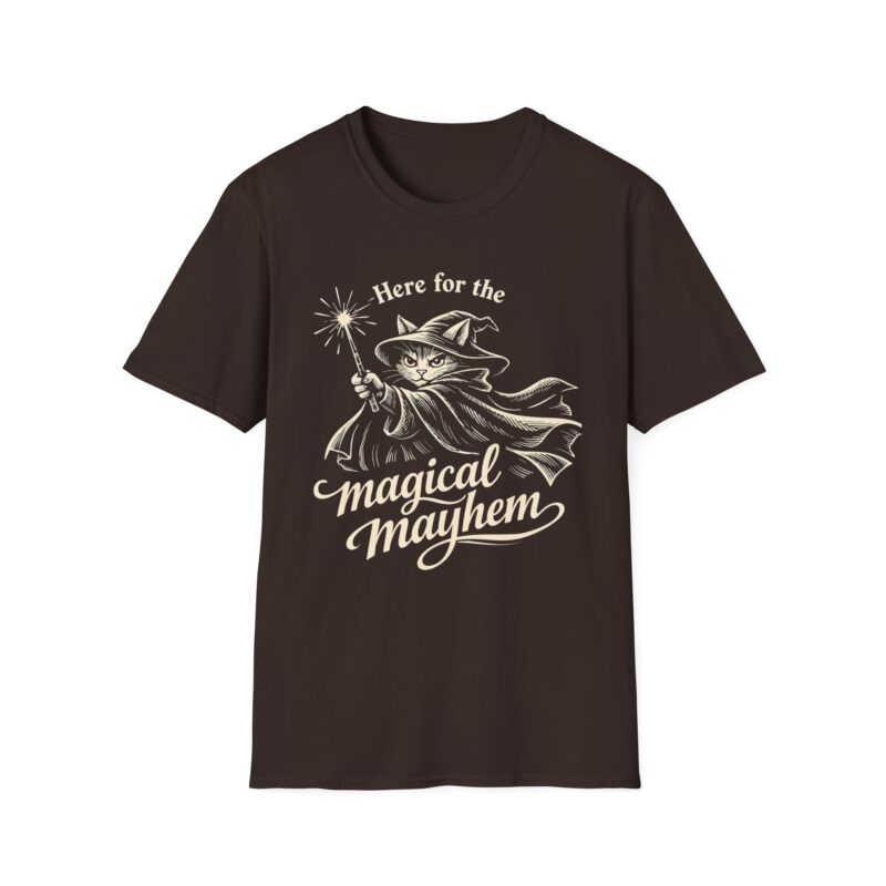 Here for the magical mayhem cat Halloween T-shirt