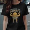 Powered By Potatoes Potato Man With Muscles T-Shirt