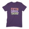 Retro Groovy Fifth Grade Teacher T-Shirt