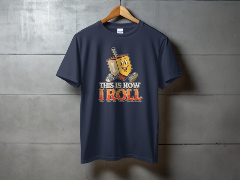 This Is How I Roll Funny Hanukkah Dreidel T-Shirt