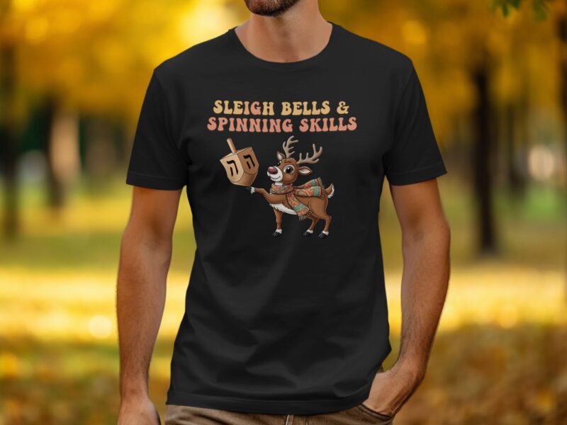 Chrismukkah Reindeer Dreidel T-Shirt