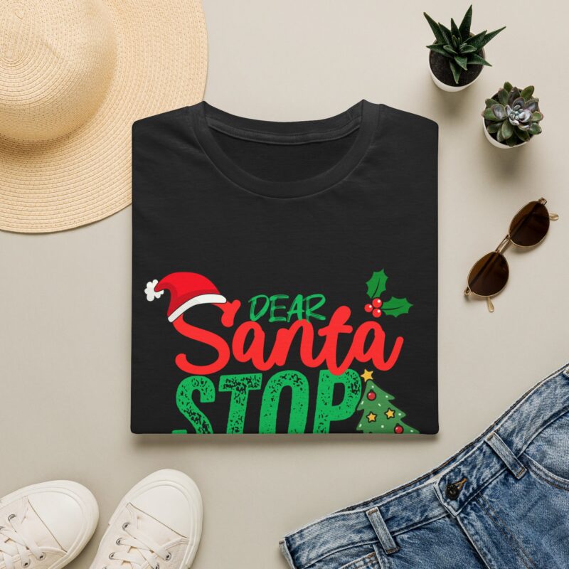 Dear Santa Stop Judging Me Funny Christmas T-Shirt