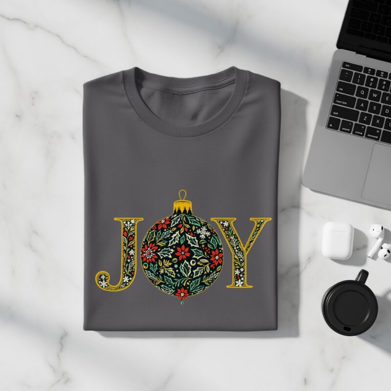 Botanical Joy Christmas Ornament T-Shirt
