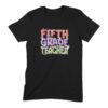 Retro Groovy Fifth Grade Teacher T-Shirt
