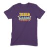 Retro Groovy Third Grade Teacher T-Shirt