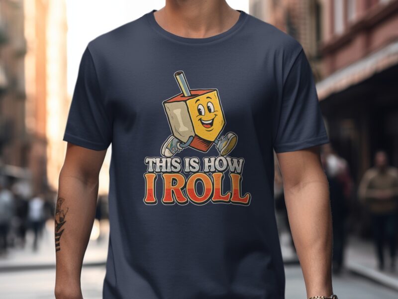 This Is How I Roll Dreidel Hanukkah Jewish Holiday T-Shirt