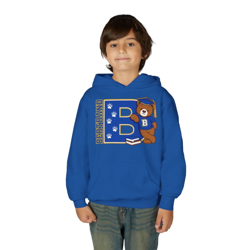 Youth Hoodie — 'Bertrand' Bear Mascot