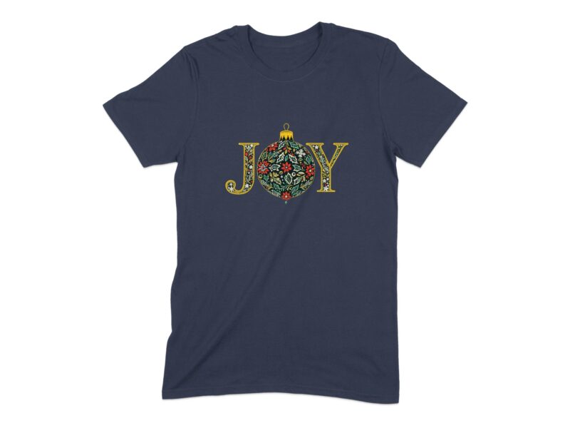 Botanical Joy Christmas Ornament T-Shirt