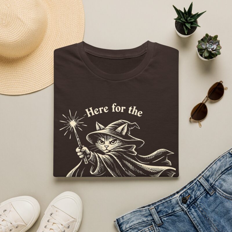 Here for the magical mayhem cat Halloween T-shirt