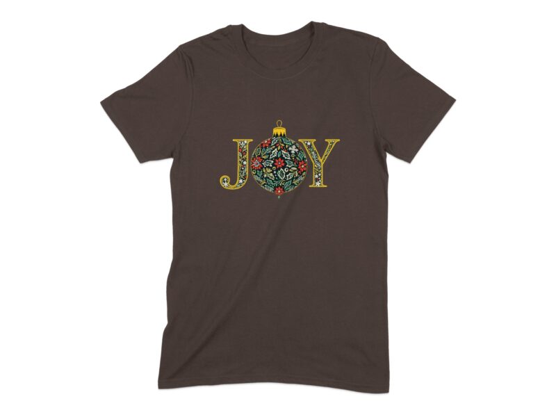 Botanical Joy Christmas Ornament T-Shirt