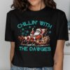 Chillin' With The Dawgies Christmas T-Shirt