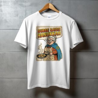 Bubbe Saves Hanukkah Superhero Great Cooking Skills T-Shirt