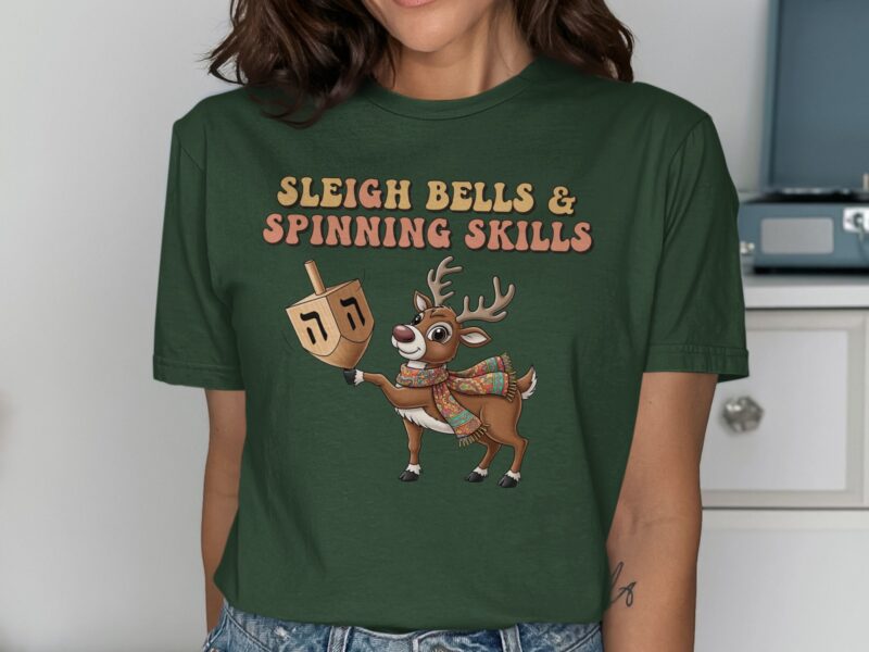 Chrismukkah Reindeer Dreidel T-Shirt