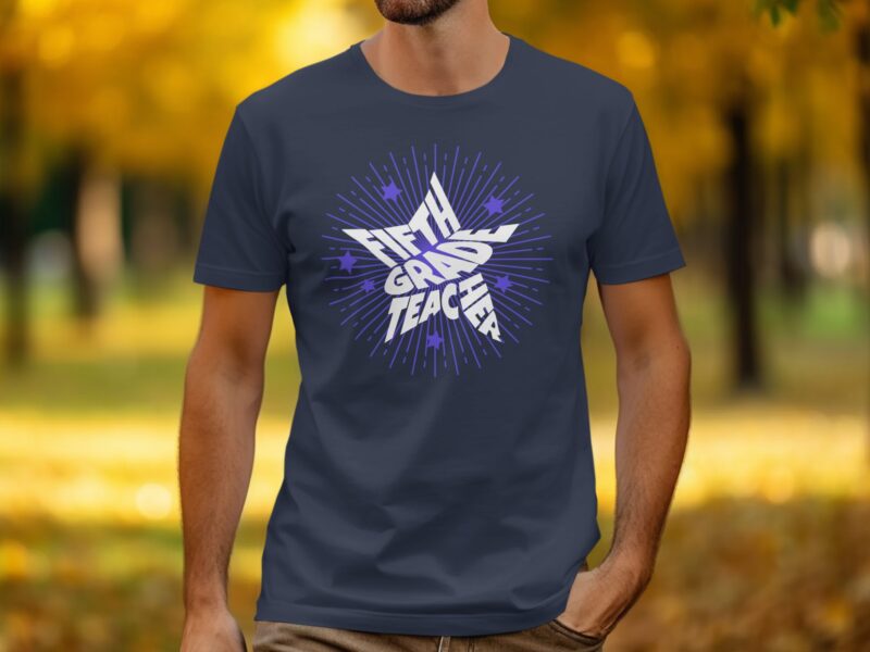 Retro Fifth Grade Teacher T-Shirt
