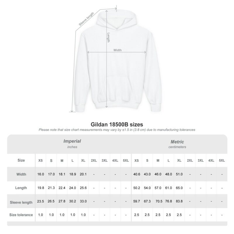 School Special - YOUTH - Bertrand "B" Bear Hoodie (Front print)