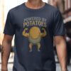 Powered By Potatoes Potato Man With Muscles T-Shirt