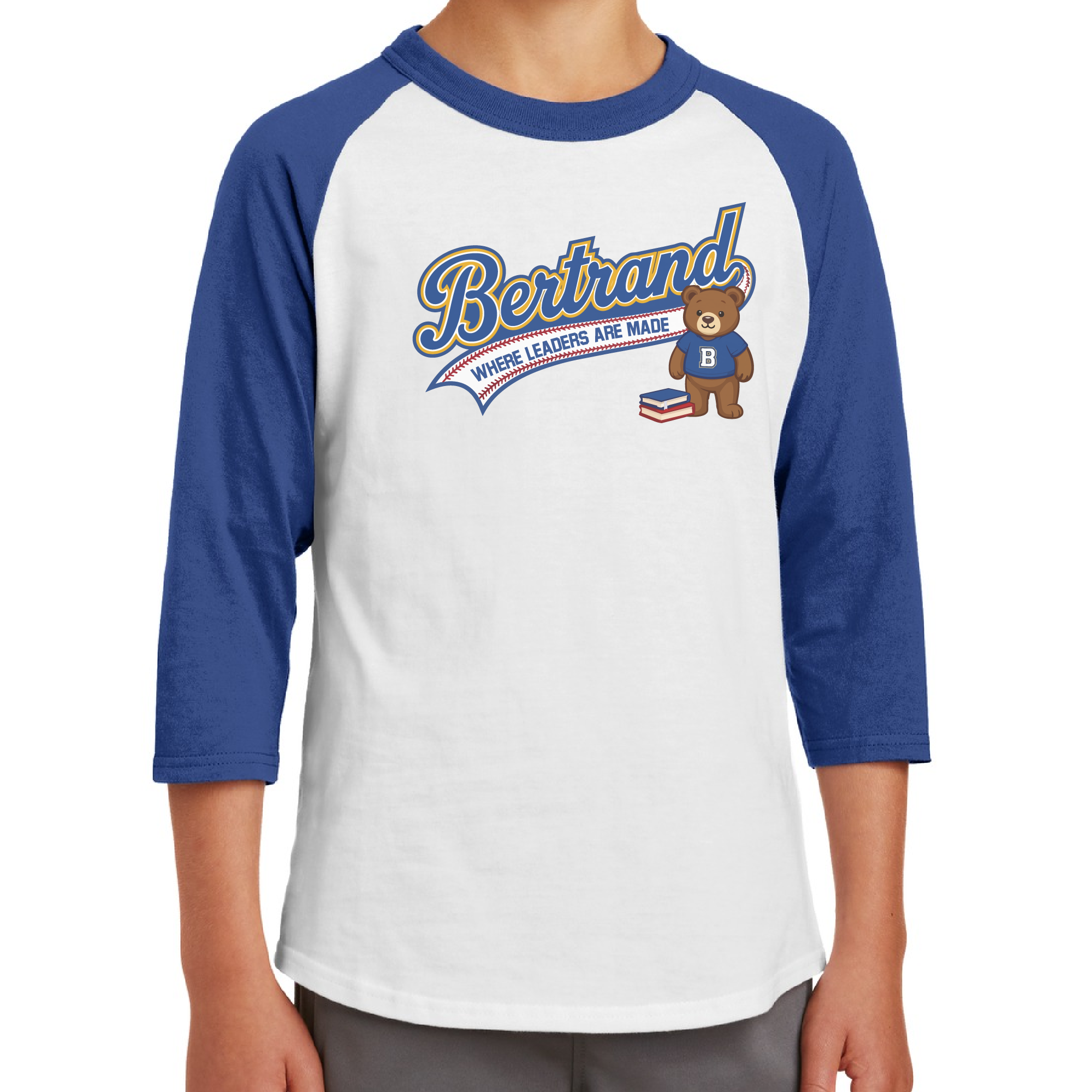Artboard 2 Youth - 3/4 sleeve Baseball style tee