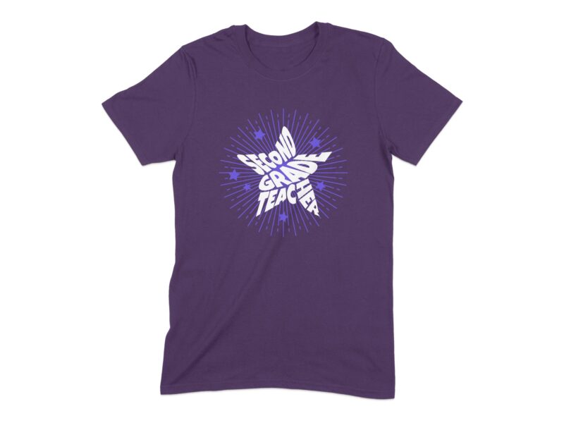 Second Grade Teacher Starburst T-Shirt