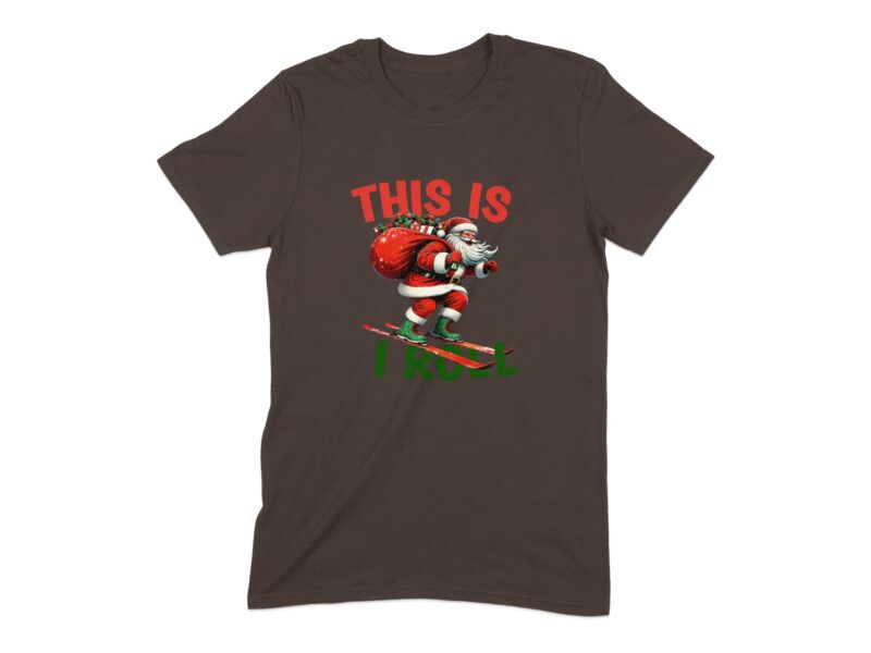 Skiing Santa This Is How I Roll T-Shirt