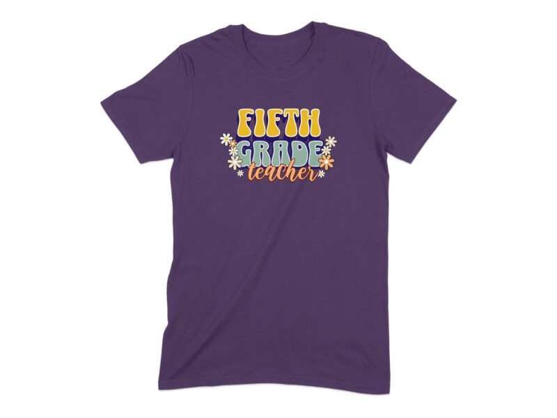 Retro Fifth Grade Teacher T-Shirt