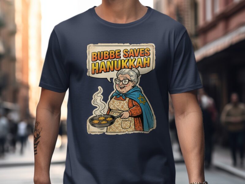 Bubbe Saves Hanukkah Superhero Great Cooking Skills T-Shirt