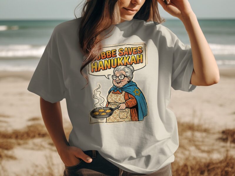 Bubbe Saves Hanukkah Superhero Great Cooking Skills T-Shirt