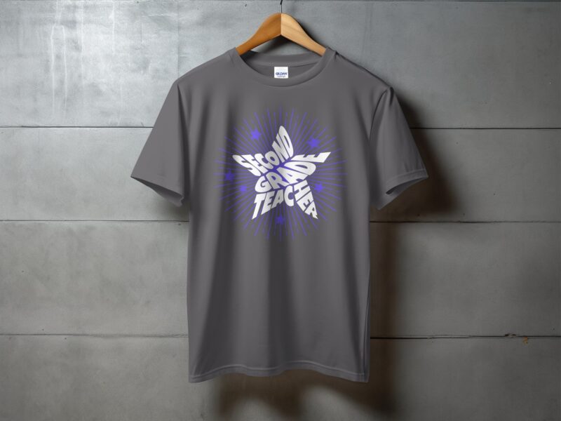Second Grade Teacher Starburst T-Shirt