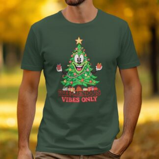 Tree-Mendous Vibes Only Holiday Christmas Tree T-Shirt