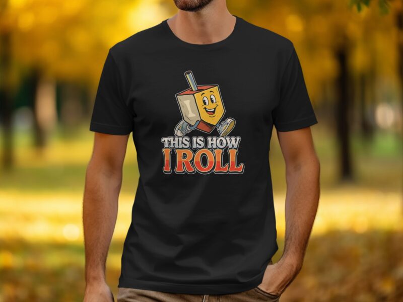 This Is How I Roll Funny Hanukkah Dreidel T-Shirt